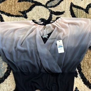 Silver peony ombré top.